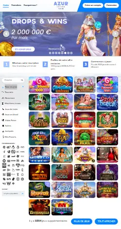l'application et interface LuckyWave Casino