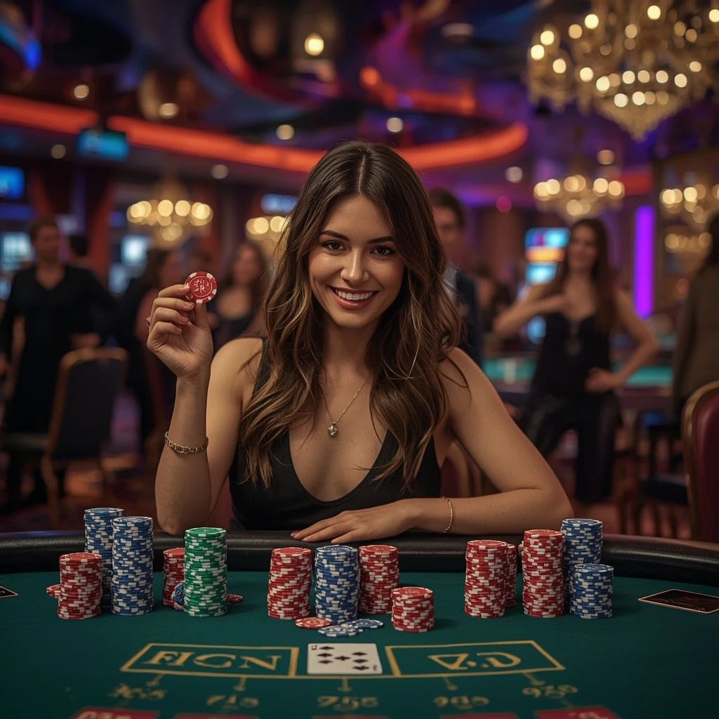 bonus dans les mains d’un homme au casino LuckyWave Casino